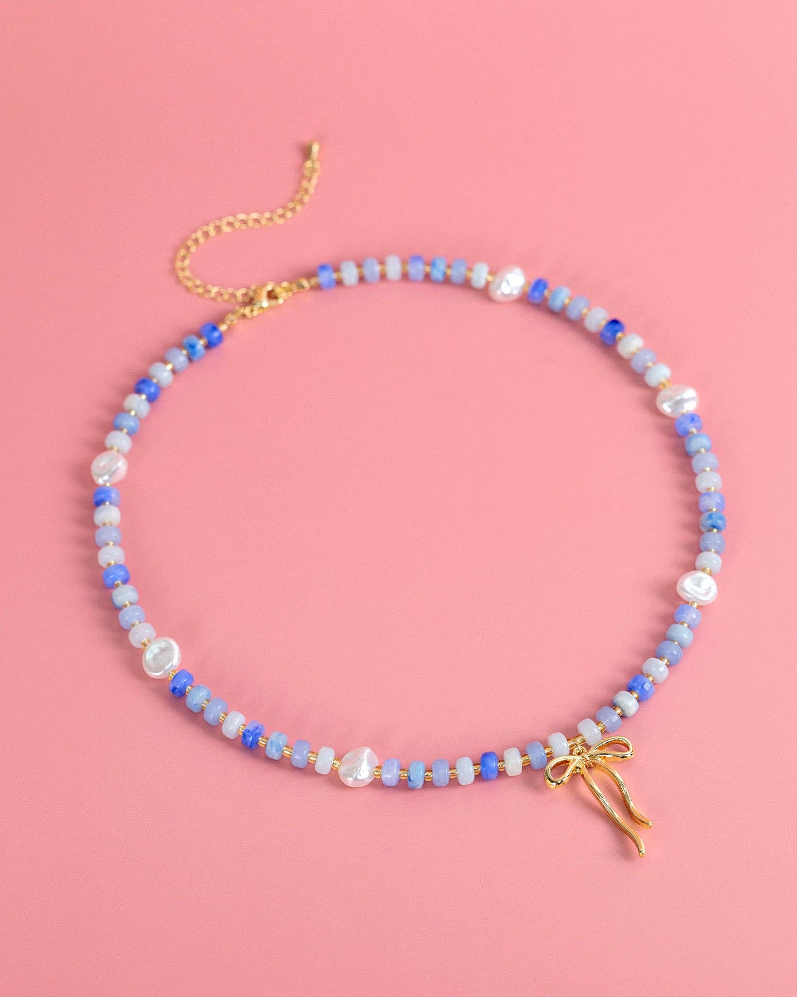 Pastel Crush Coquette Bead Pearl Necklace
