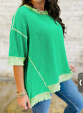 Green Oversized Top