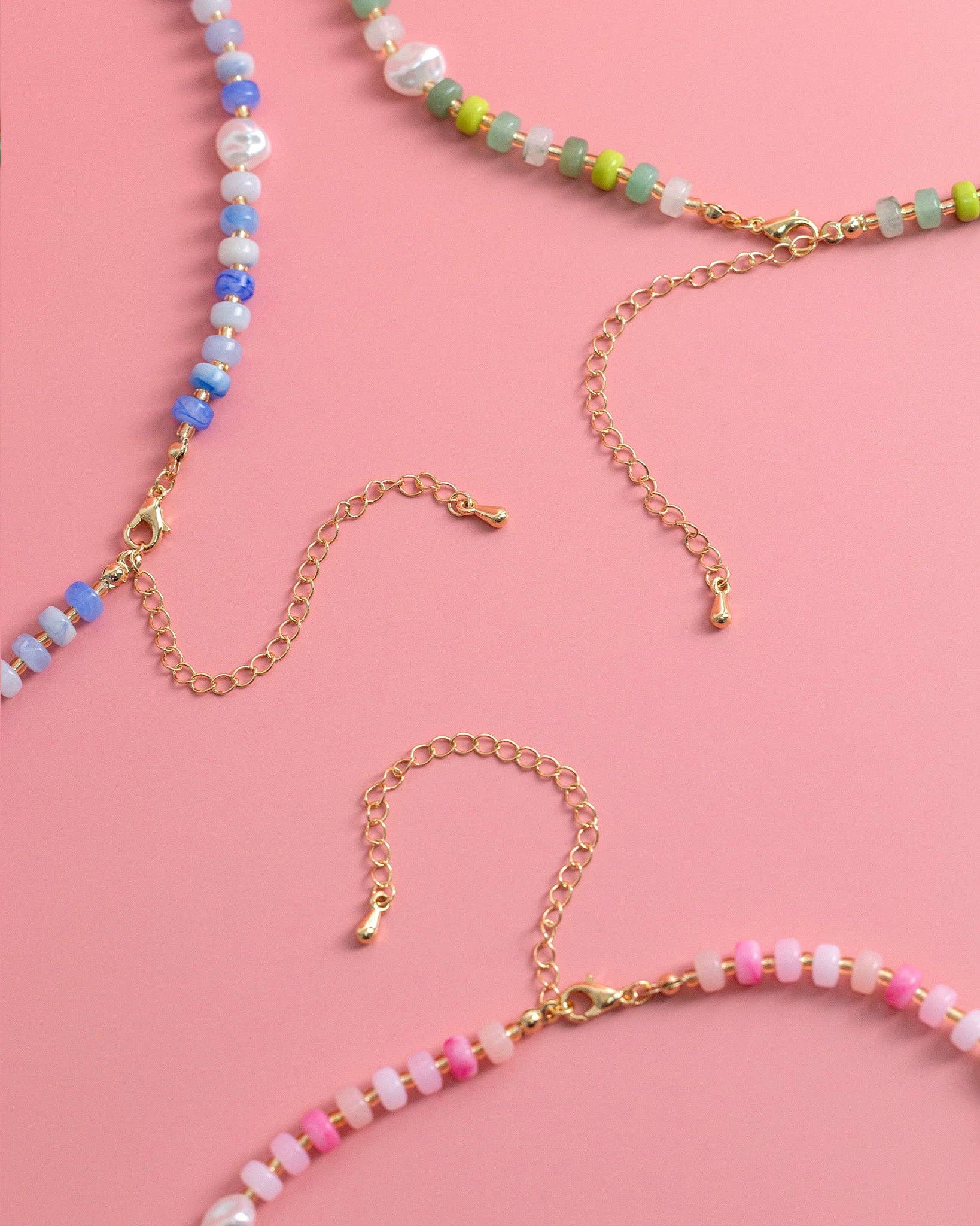 Pastel Crush Coquette Bead Pearl Necklace